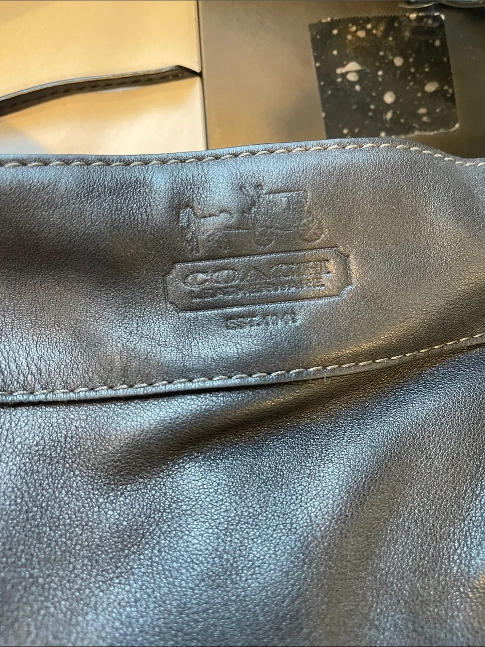 Coach Black Leather Shoulder Bag Silver Hardware Work Purse Everyday Carry